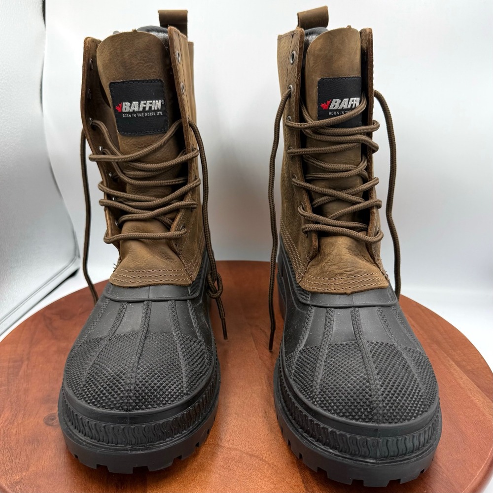 Baffin Yukon Brown Leather Waterproof Arctic Winter Boots TERI-M001 Mens‎ 9